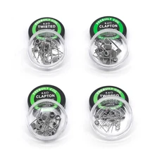 10 шт./лот) Оригинальная Пиратская катушка из нержавеющей стали нагревательная проволока A1/Twisted/Clapton/Alien Предварительно Построенная катушка для RTA vape аксессуар