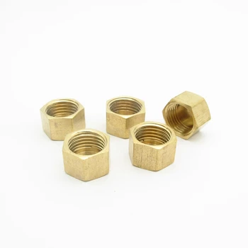 

5PCS 1/8" BSP Female Thread Hex Head Brass End Cap Plug Pipe Fitting Coupler Connector Adapter For Water Fuel Gas