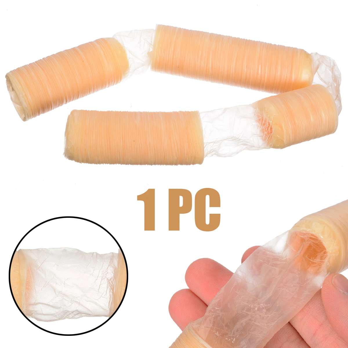 1Pc Natural Roast Sausage Collagen Casings Healthy Collagen Shell Skins 14M*26mm for Making Smoked Oor Fresh Roast Sausage