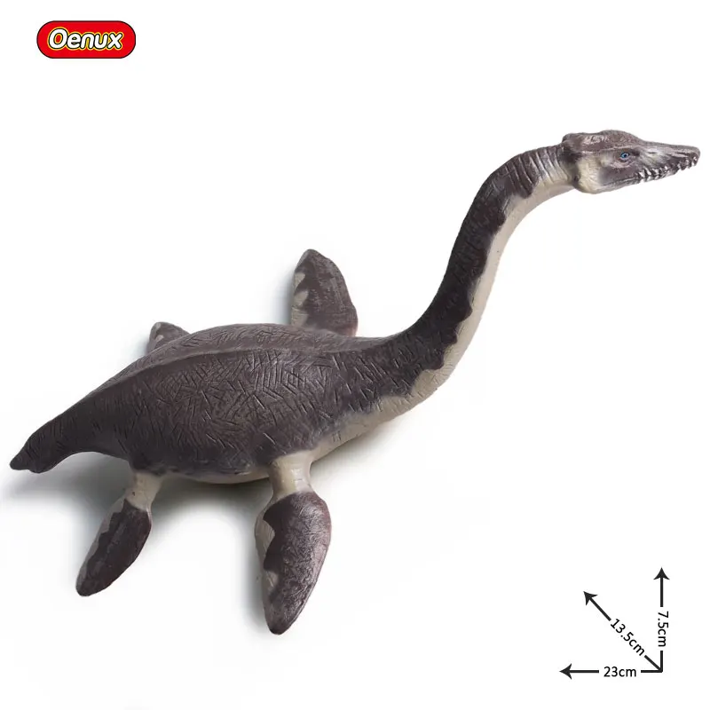 Oenux Prehistoric Sea Life Animal Megalodon Dunkleosteus Terrelli Fish Action Figure Plesiosaurus Dinosaur Model Collection Toy - Цвет: Plesiosaur