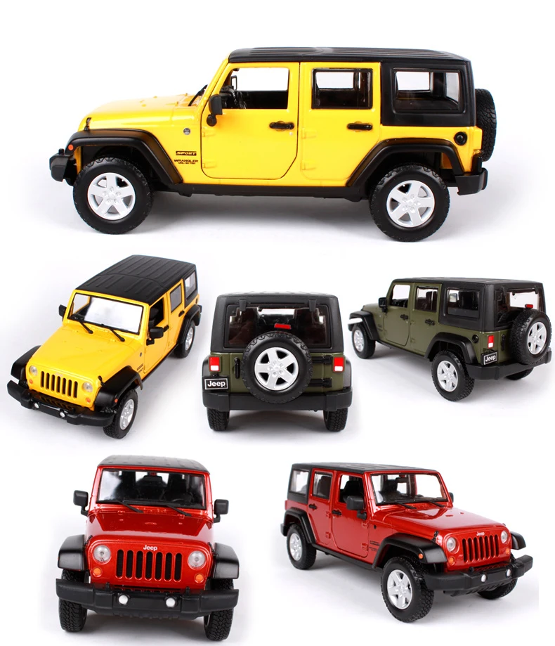 Maisto 1:24 Jeep Wrangler Jeep беговые автомобилей SUV литая модель модели автомобиля игрушки для детей Подарки в коробке