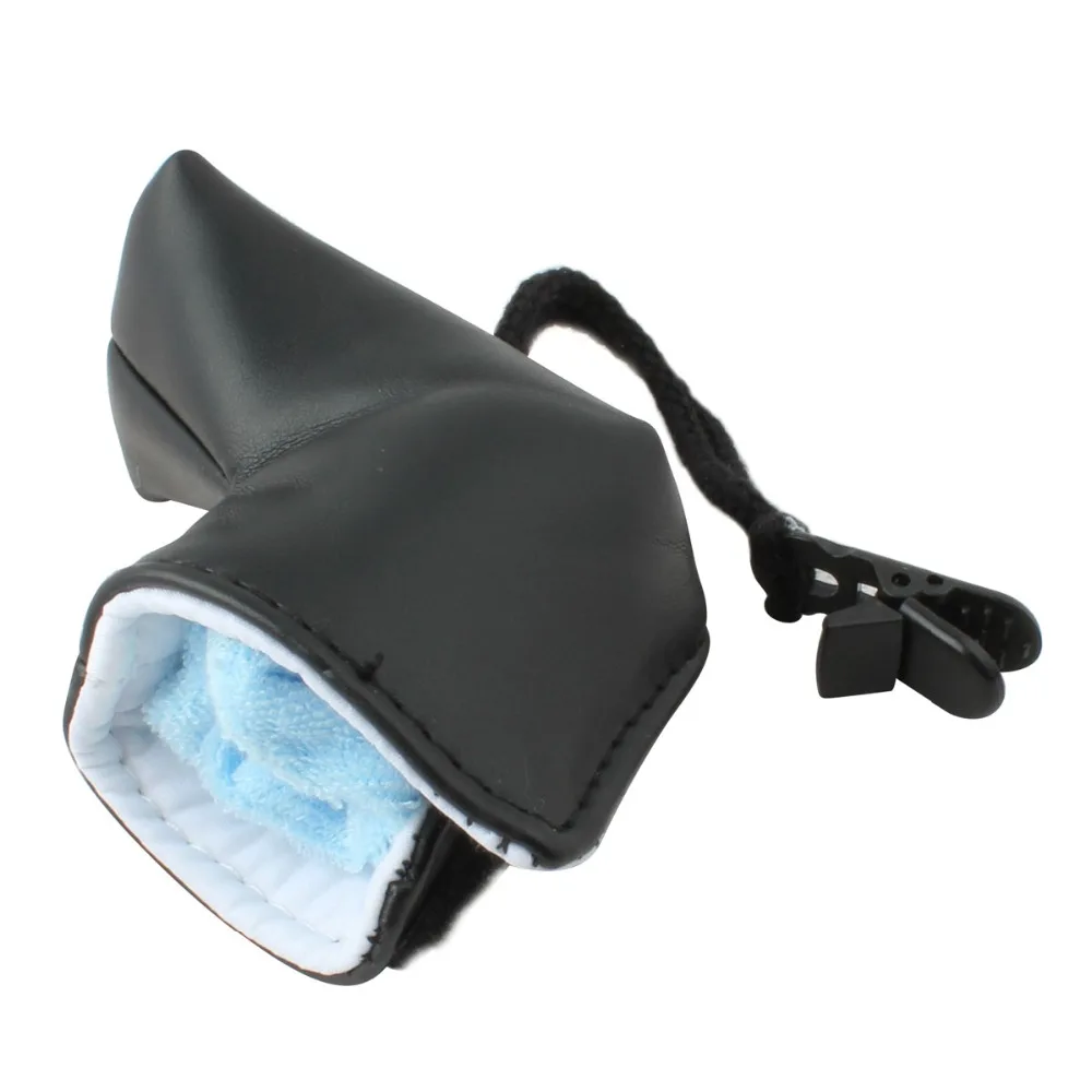 

Golf Putter Cover Shape Ornament with Clip Accessory Small Iner Cleaning Cloth Towel MINI Ball Washer Cleaner