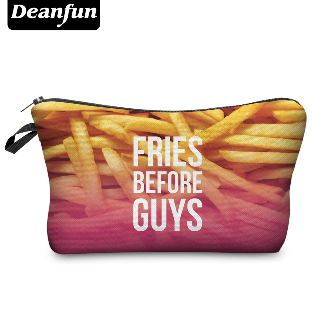 

Deanfun 3D Printing Women Cosmetic Bag Food Pattern Makeup Organizer for Travel H63 #