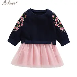 ARLONEET/Детские платья маленьких девочек Cherry для девочек, зимнее платье для девочек, 2018 костюм принцессы