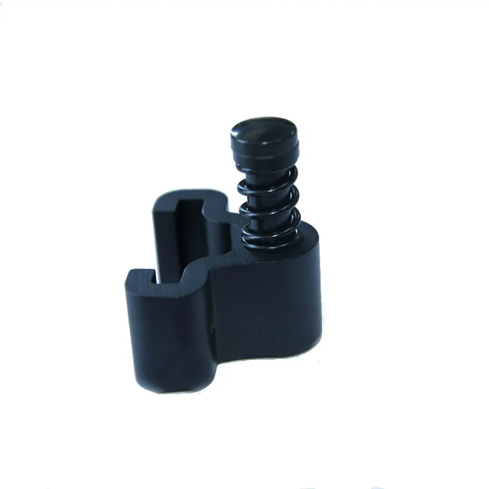 LWZH Sliding Barn Door Hardware Black Door Stoppers (One Pair)