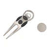 1PC Golf Green fork Golfer Club Alloy Golf Club Ball Putting Green Fork Divot Tool & Golf Ball Green Fork Pitch Repair Kit 1