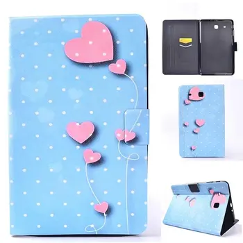 

2017 Colorful Case Wallet Flip Stand PU Leather Case For Samsung GalaxyTab E 9.6 T560 SM-T560 Cases Covers For Samsung T560 Case