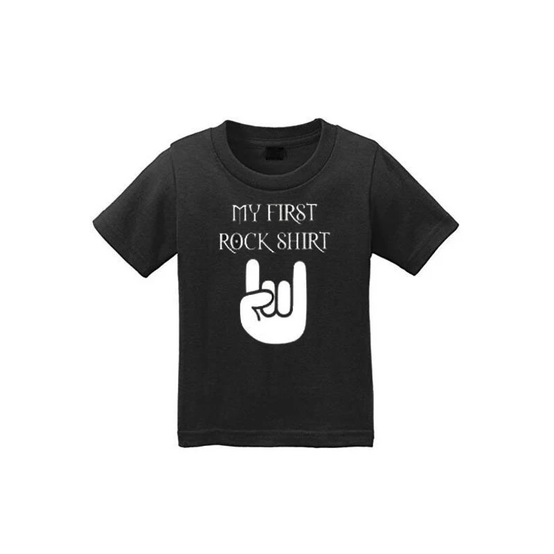 

Culbutomind Baby Girls Boy Kides T-Shirts for Party Boys Girls2018 New Summer Baby t shirt My First Rock Bornto Rock This Baby