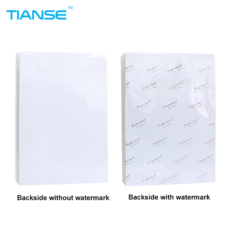 

TIANSE A5 A6 Luminous 4R/6 inch 5R/7 inch 3R/5 inch High glossy photo paper 127x178mm 100sheets/pack for color inkjet printer