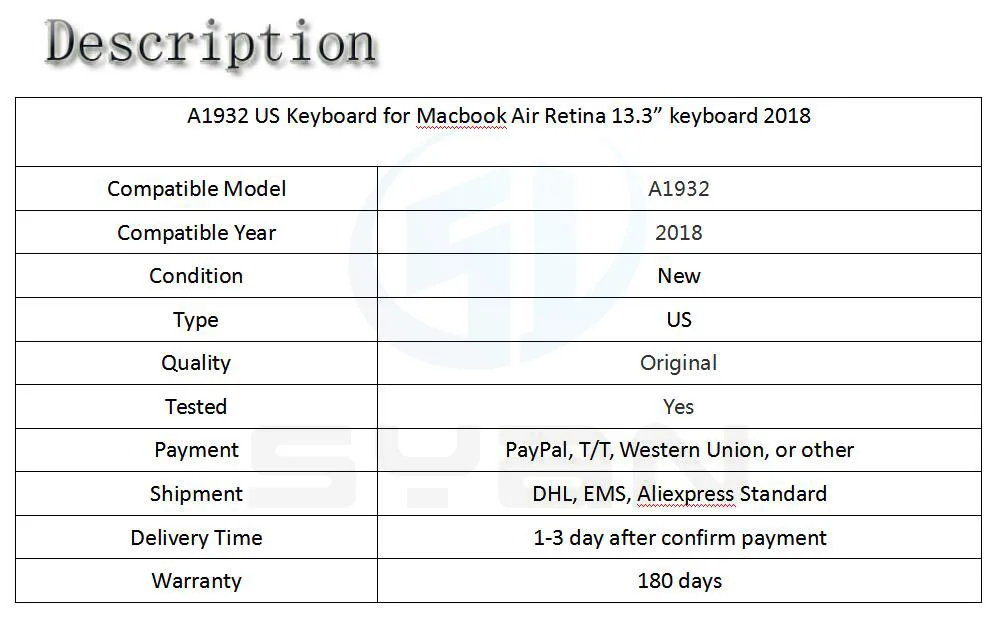 A1932 клавиатура для Macbook Air retina 13," клавиатуры ноутбука EMC 3184