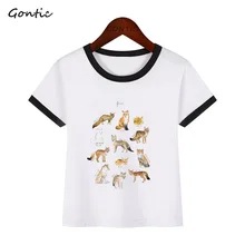 Summer Cartoon Foxes Kids T Shirt Print Tee Tops For Boy Girls Clothing Children White 3D Funny T-shirt Kids T Shirt Clothes Summer Cartoon Foxes Kids T Shirt Print Tee Tops For Boy Girls Clothing Children White 3D Funny T-shirt Kids T Shirt Clothes