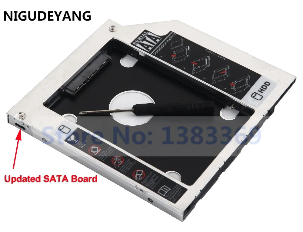 NIGUDEYANG 2nd HDD SSD жесткий диск Оптический отсек Caddy для HP PAVILION 17 f001dx f051nc|Корпус