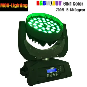 

LCD display Touch Screen 36x18W RGBWA UV 6in1 LED Zoom Moving Head Wash Light For DJ