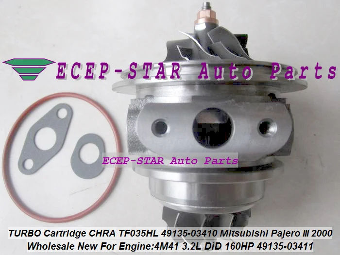TURBO CHRA Cartridge Core TF035 49135-03411 49135-03410 Turbocharger For Mitsubishi Shogun 02- Pajero III 00-06 4M41 3.2L 160HP (2)