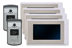 7 Дюймов Цветной ЖК-Монитор 2V4 Проводной Video Door Phone