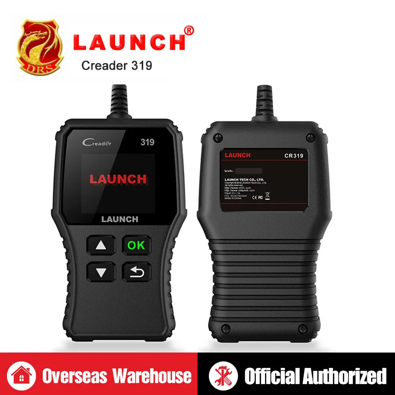 

LAUNCH X431 Creader 319 CR319 Full OBD2 OBDII Code Reader Scan Tools OBD 2 Car Diagnostic tool PK AD310 ELM327 CR3001 Scanner