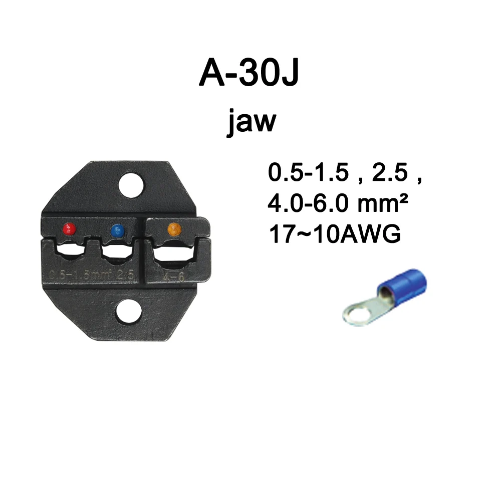 A03C A30J A30JC A06WF2C A02WFL A04WL штампы наборы для HS FSE обжимные плоскогубцы EM-6B1 EM-6B2 AM-10 машина один комплект модули челюсти - Цвет: A-30J