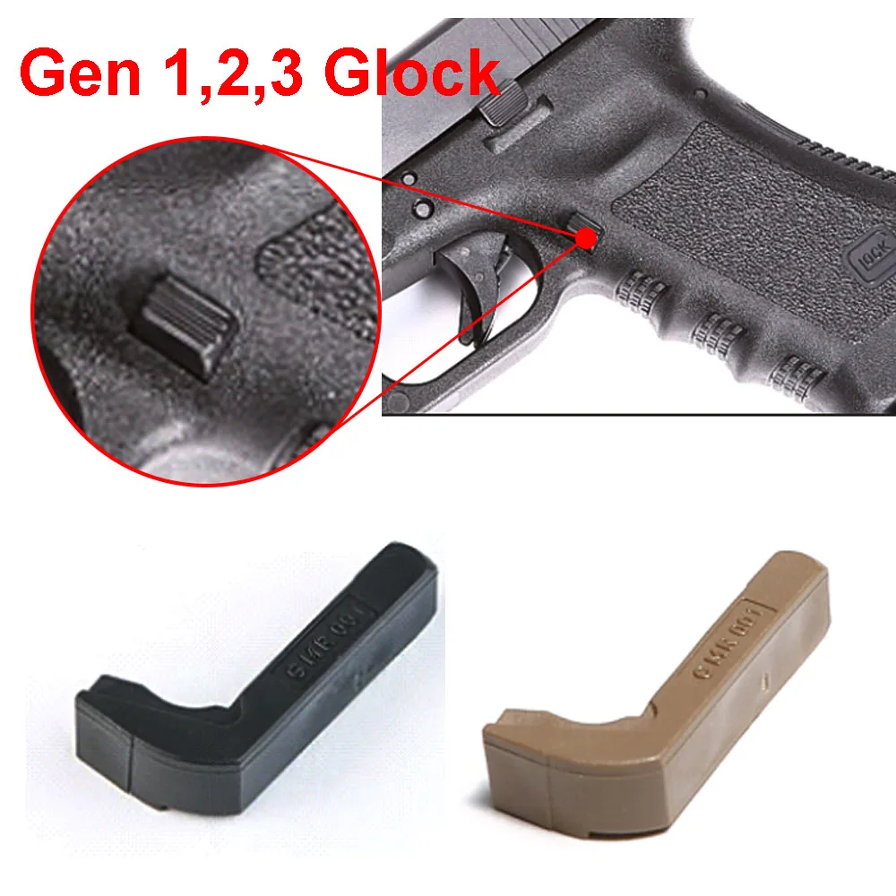 

Glock Extended Magazine Release Catch For Gen1 Gen2 Gen3 Glock 17 19 22 23 24 26 27 31 32 33 34 35 37