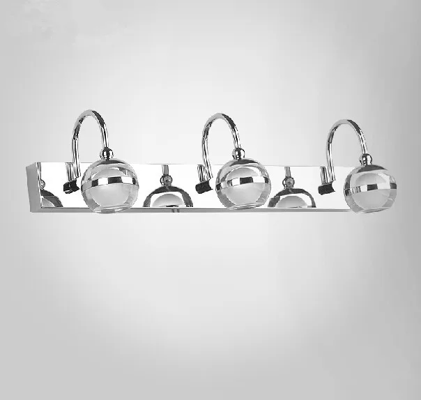 

led bathroom mirror cabinet bathroom mirror bathroom waterproof front fog lights, material: stainless steel / acrylic, AC220V