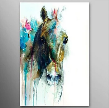 

Professional artist Wildlife Wall Art 100% Hand Painted horse animal Oil Painting on Canvas Home Decor Picture For living room