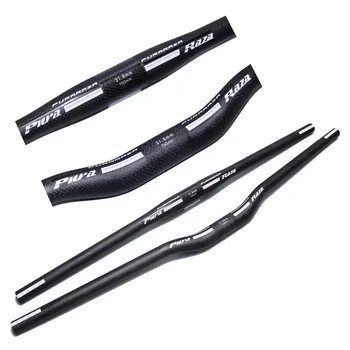 

PuraRaza 3K carbon fiber all mountain bike bicycle handlebar stem31.8* 600-760mm MTB bicycle handlebar Matt Shiny LOGO