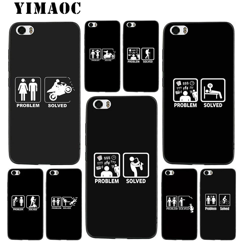 YIMAOC Solved Problem Funny Soft Silicone Case for Xiaomi Redmi Note 9 Mi 8 Se 7 6 6A A1 A2 4X 4A 5A 5 MAX 3 MiA1 |