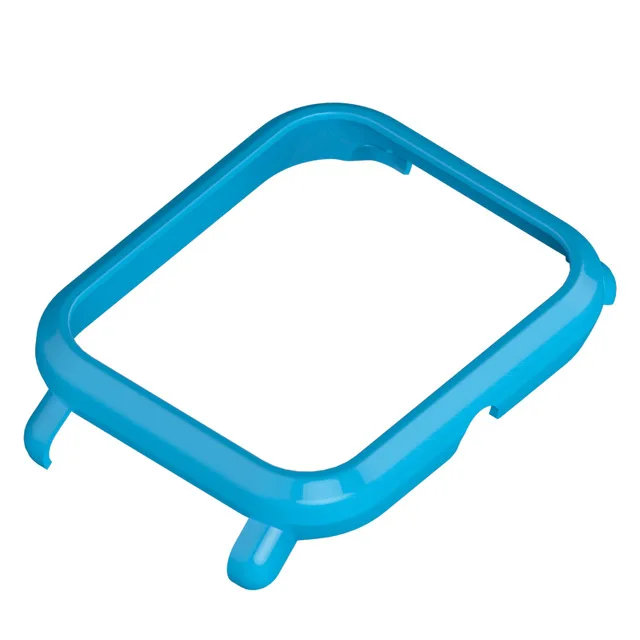 Mijobs 20 мм ремешок жесткий пластиковый корпус из поликарбоната защитный чехол для Huami Amazfit Bip BIT PACE Lite Смарт-часы Correa ремешок - Цвет: sky blue