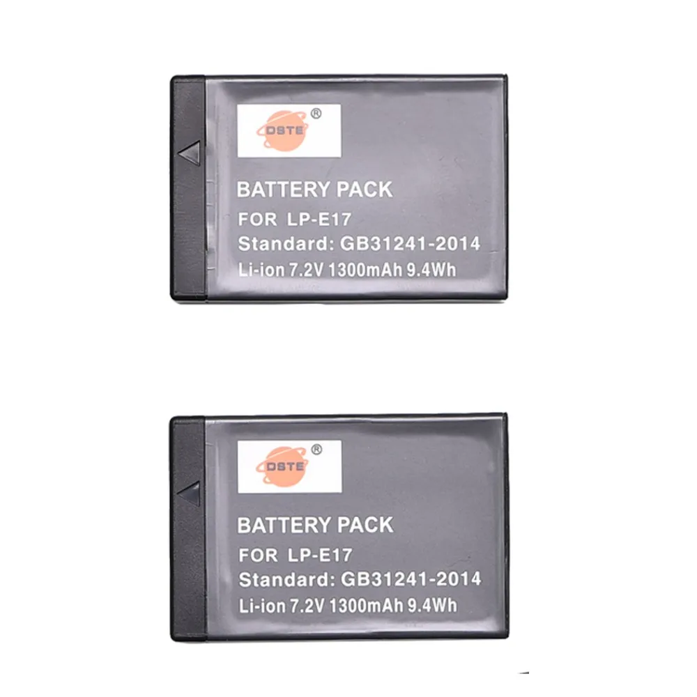 

DSTE 2PCS LP-E17 Battery for Canon EOS M3 200D 750D 760D T6i T6s 8000D Kiss X8i EOS 250D Rebel SL3 Kiss X10 Camera