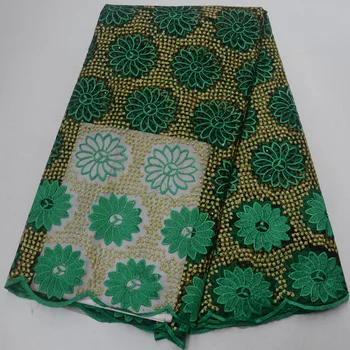 

8 colors (5yards/pc) Nigerian tulle lace green color African net lace fabric with flowers embroidery for party dress FLP019