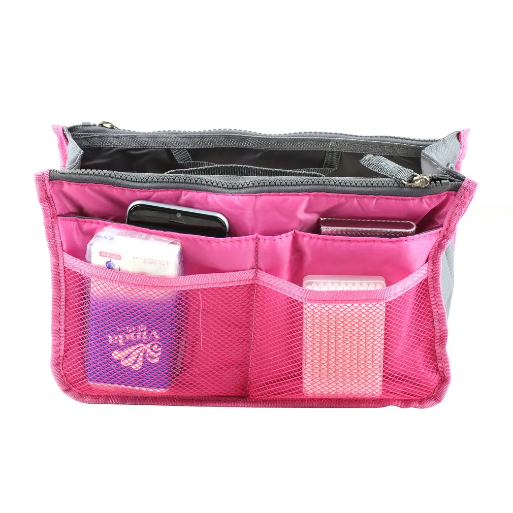 High Quality Waterproof Nylon Storage Bags Multifunctional Tools Cosmetic Makeup Travel Organizers Insert Handbags | Инструменты