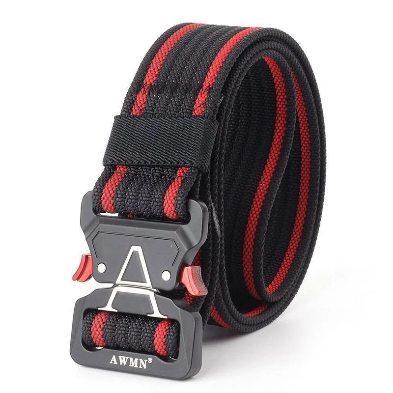 Army Military Tactical Belt New Outdoor 125cm Cobra Alloy Buckle Nylon Casual Combat Belt Men Women Training Belt AE103