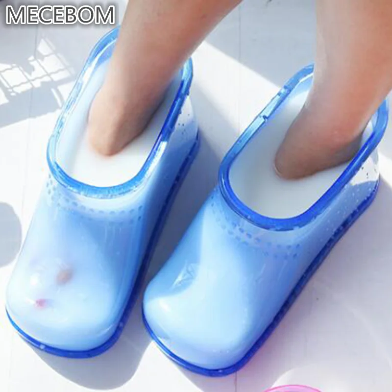 Women Foot Soak Bath Theorapy Massage Relaxation Boots Ankle Rubber