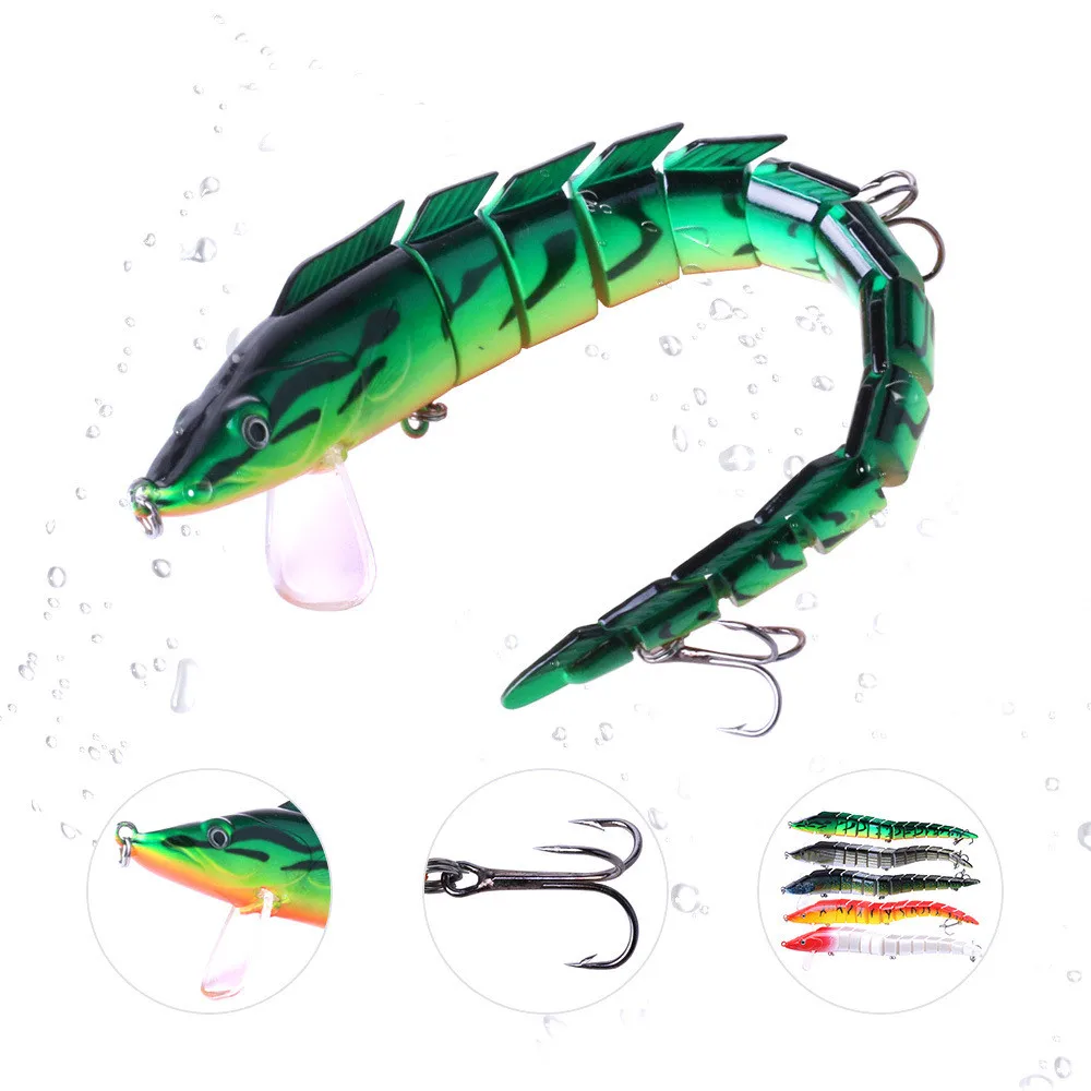 2018 New New 23CM Eel Fishing Lures Crank Bait Hooks Bass Tackle Sinking Popper #NE815