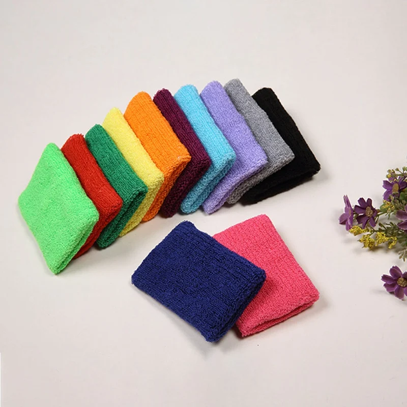

1PC Wristbands Sport Sweatband Hand Band Sweat Wrist Support Brace Wraps Guards For Gym Volleyball Basketball