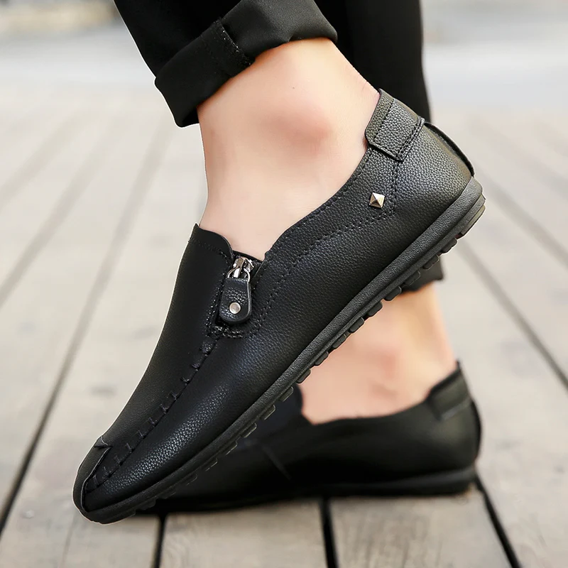 

2019 Plus Size 39-44 Men Lightweight Suede Blue Gold Slip On Flats Casual Drive Work Shoes Man Office Burgundy Vulcanized Shoes
