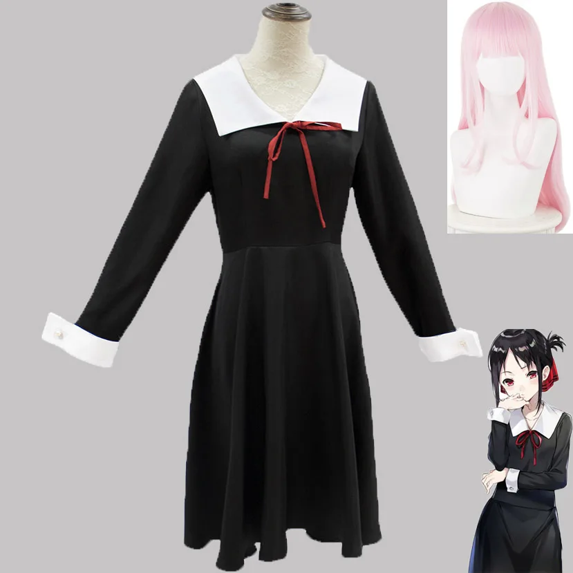 

Shinomiya Kaguya Fujiwara Chika School uniforms Sailor Dress Costumes Cosplay Girls Woman Navy Students Uniforms Daily Wear