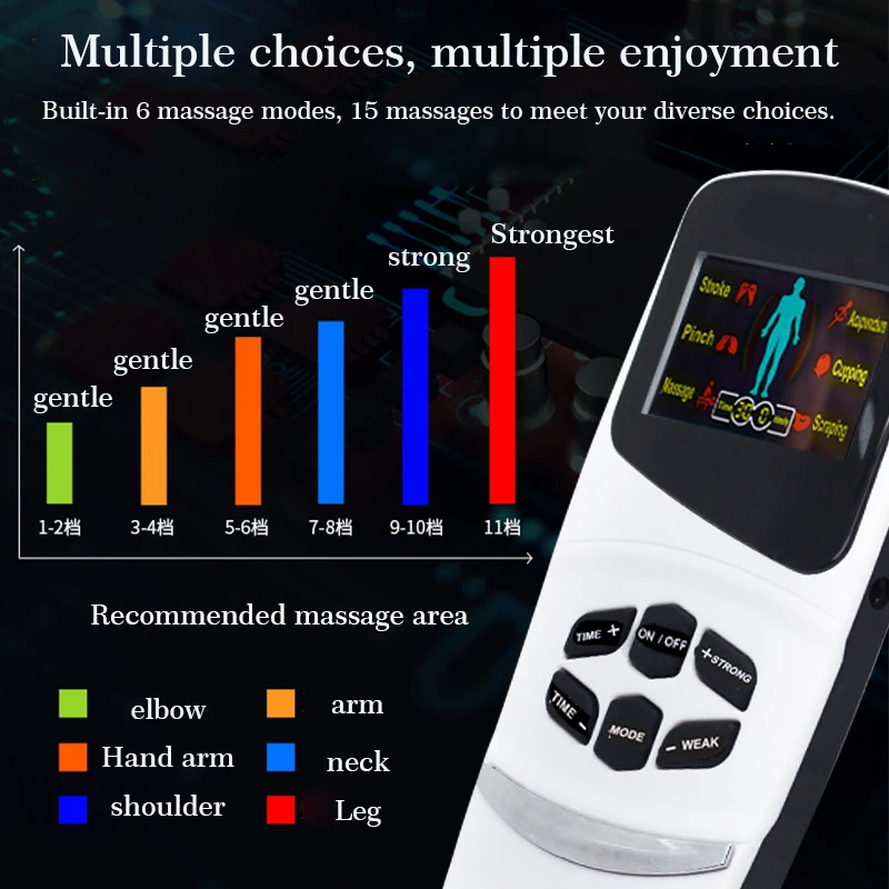 6 Modes Electric Body Pulse Massager Tens Acupuncture Physiotherapy Slimming Machine Neck Back Pain Relief EMS Muscle Stimulator 6 Modes Electric Body Pulse Massager Tens Acupuncture Physiotherapy Slimming Machine Neck Back Pain Relief EMS Muscle Stimulator