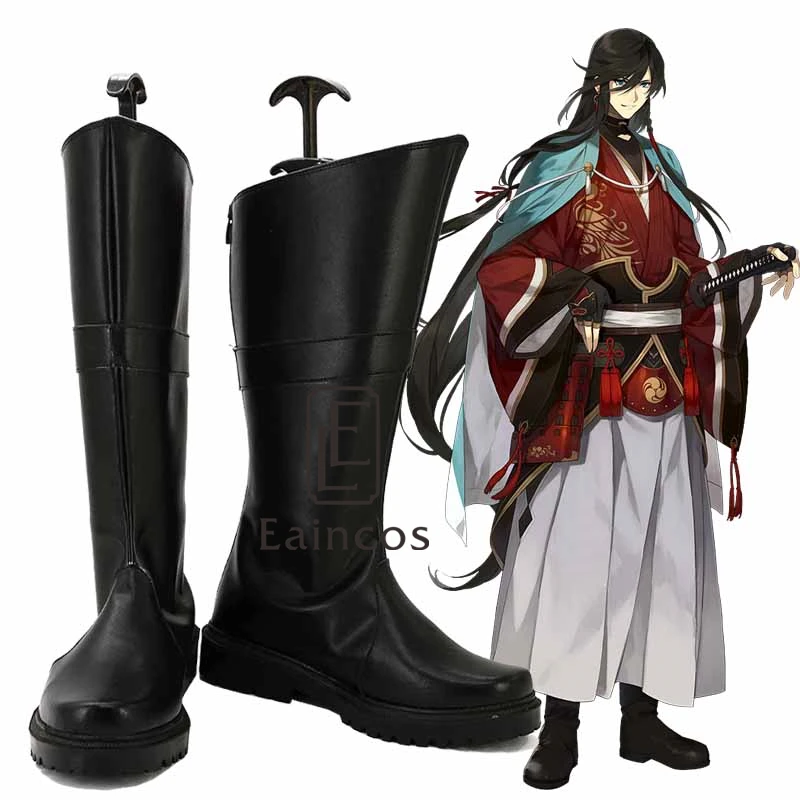 Touken Ranbu Online Izuminokami Kanesada/черная обувь для костюмированной вечеринки на заказ |
