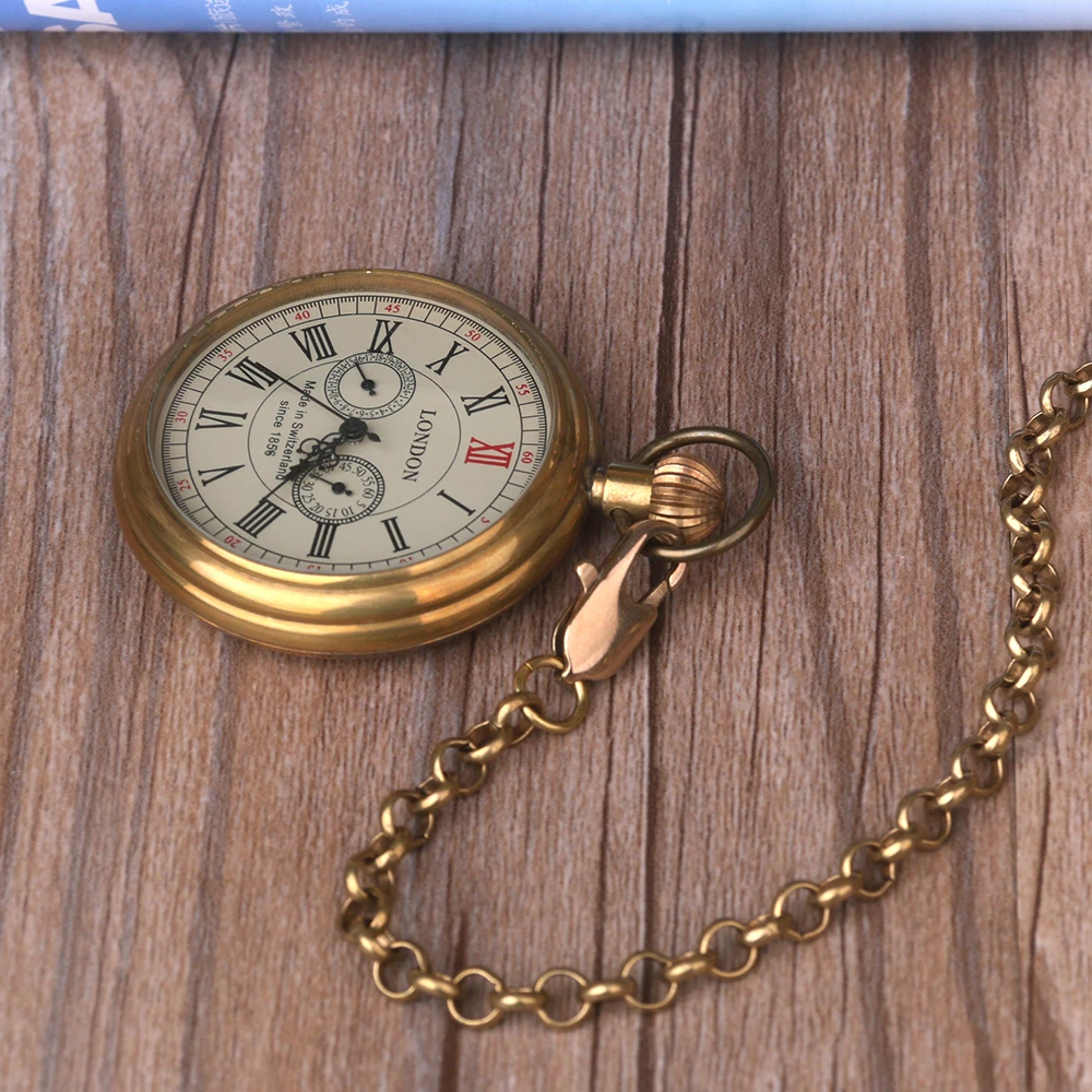Роскошные с открытым лицом Tourbillon Механические карманные часы Римский номер Moon Phase Fob часы подарок ручной Ветер карманные часы Мода Цвет