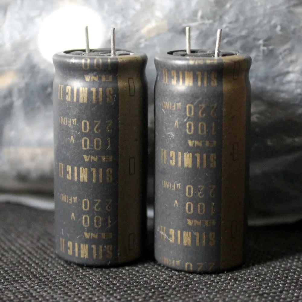 ELNA Япония SILMIC II 220 мкФ/100V Золотой электролитический конденсатор|ЖК-экраны и
