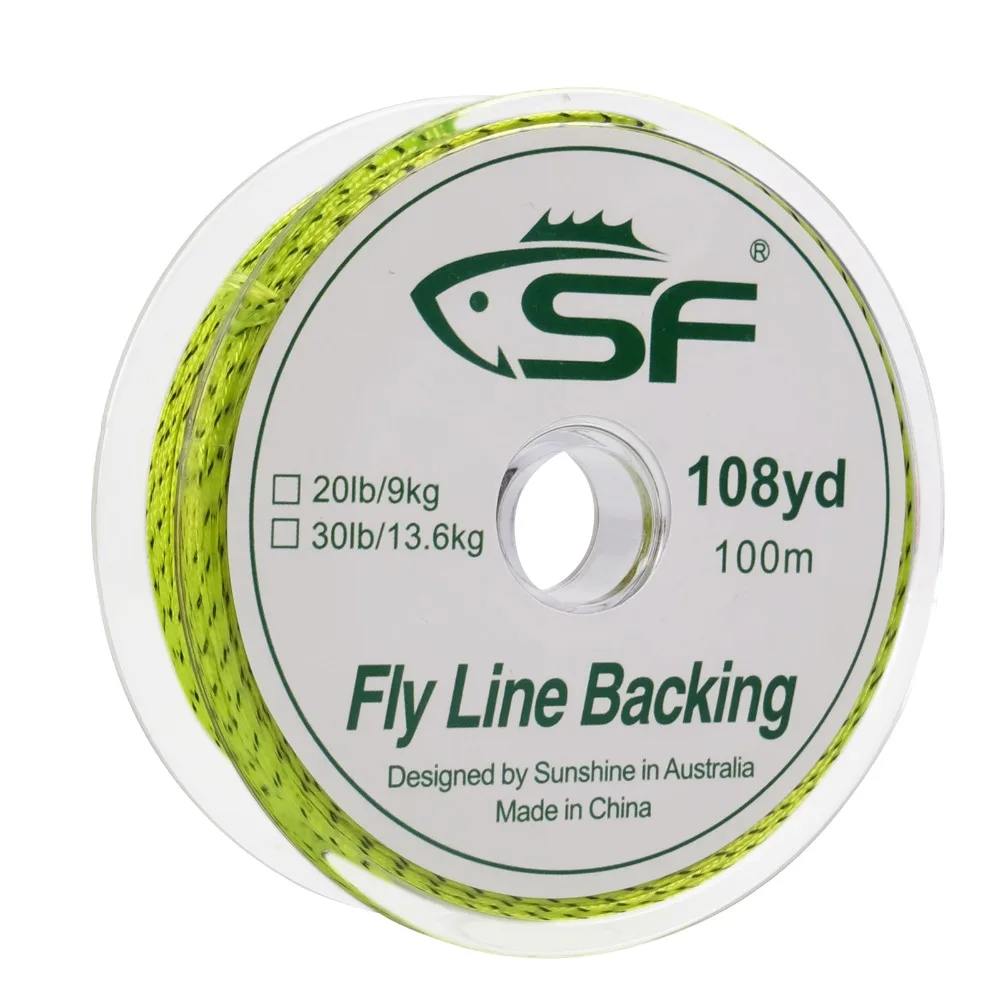 SF 30LB 20LB 100 m/108yds Подпорная леска из лавсана PE плетеная для ловли нахлыстом