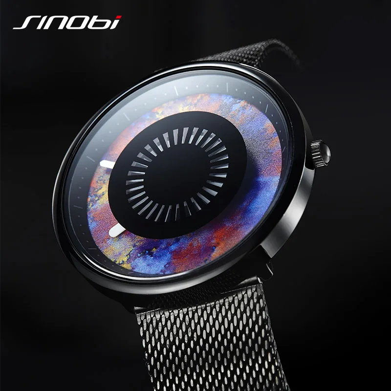New Creative Brand Design Men Watch SINOBI Genuine Colorful Cool Waterproof Sports Watches Imported Quartz Men Watches Relogio
