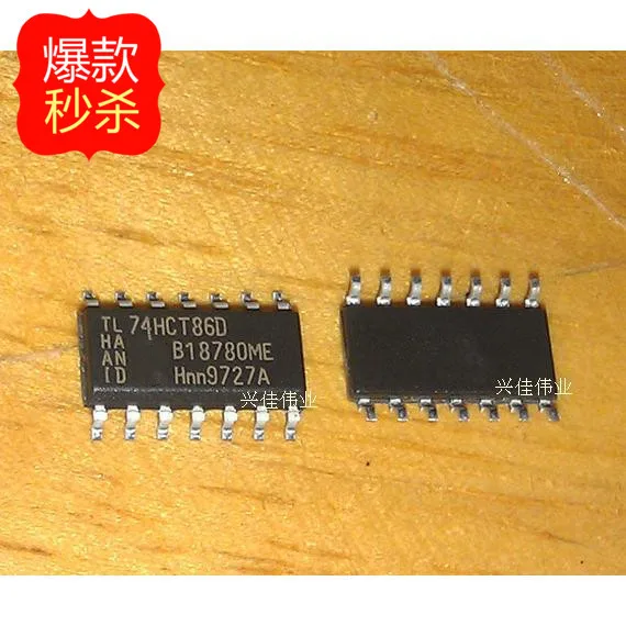 10 шт. новые оригинальные аутентичные 74HCT86 74HCT86D SN74HCT86DR SOP logic chips | Электронные