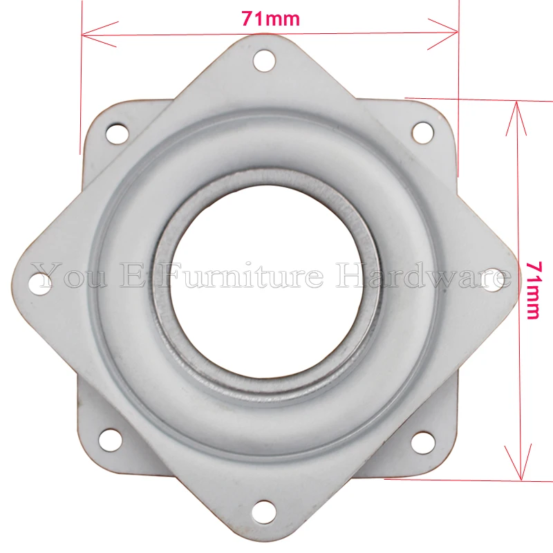 360 градусов Поворотный квадратные металлические lazy susan поворотные пластины E15