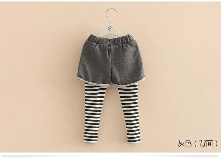 Г., весенне-осенние корейские длинные штаны-капри с карманами для детей от 2 до 10 лет юбка с кружевом детские леггинсы в полоску для девочек