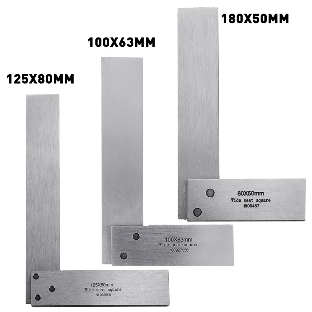 Mayitr Angle Ruler Square Broadside Knife Shaped 90 Degree Metal Steel