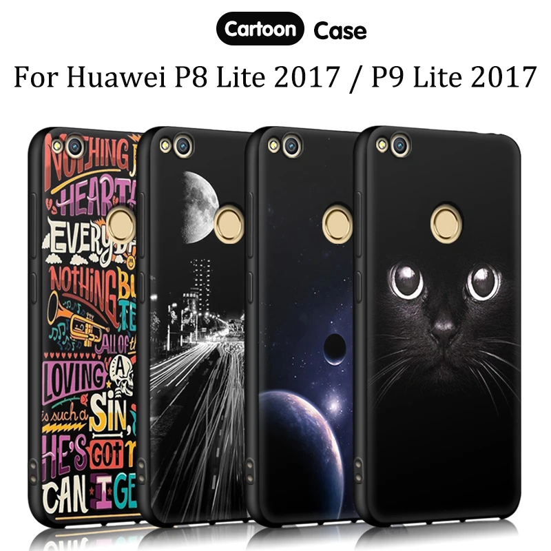 

EiiMoo Case For Huawei P8 Lite 2017 / P9 Lite 2017 / NOVA Lite / GR3 2017 Silicone Back Cover For Huawei Honor 8 Lite Phone Case