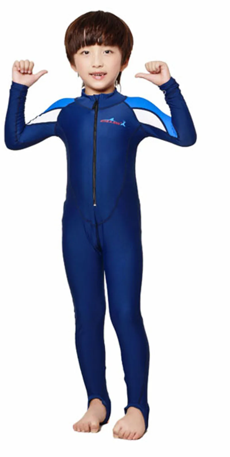 LS-C01-3 Full Dive Skin for Children Kids Stinger Suit Diving Suit Wetsuit  Sun Protection Swimwear 