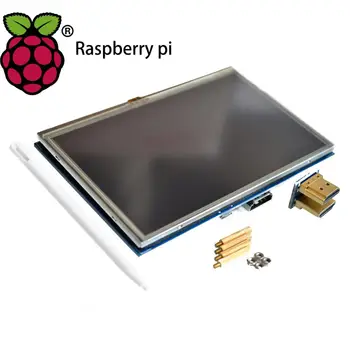 

lcd display 5.0 inch Pi TFT 5 inch Resistive Touch Screen 5.0 inch LCD shield module HDMI interface for Raspberry Pi 3 A+/B+/2B