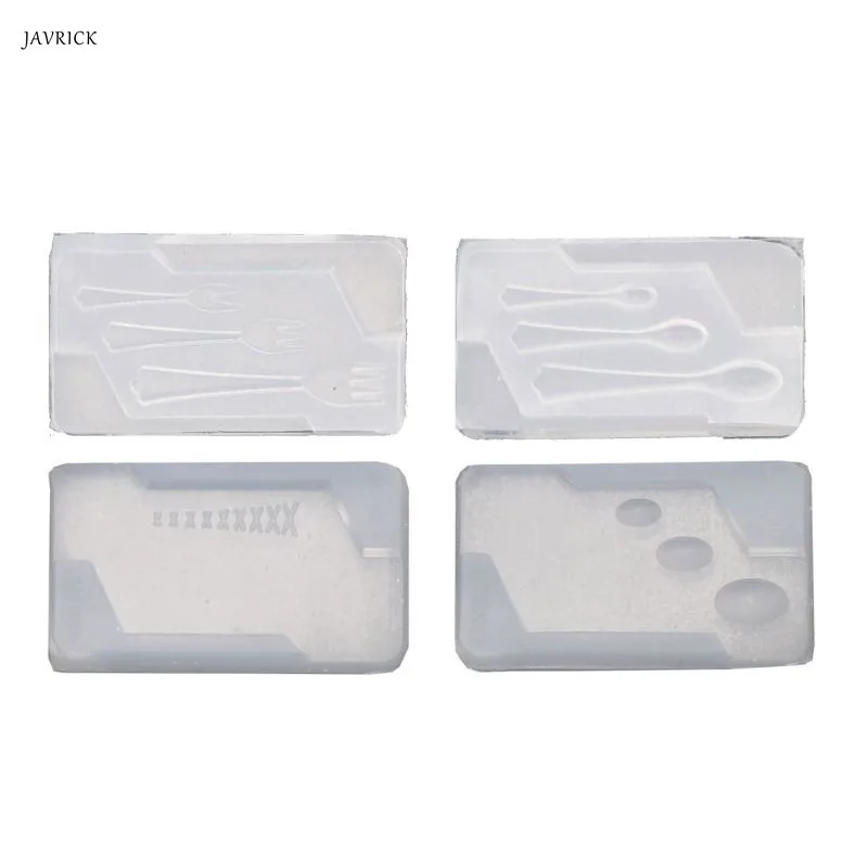 

UV Resin Mold Mini Size Knife Spoon Fork Hollow Quicksand Mold Jewelry Tools